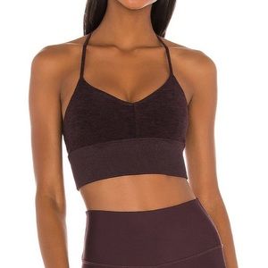 Alo Alosoft Lavish Bra S - Oxblood Heather